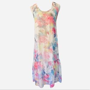 PIAZZA DEL TEMPIO Silk Ruffle Dress Size S ITALY